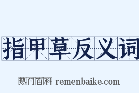 指甲草反义词是什么意思的图片